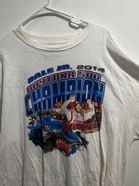 Chase Authentics White Daytona 500 Champion Graphic Tee